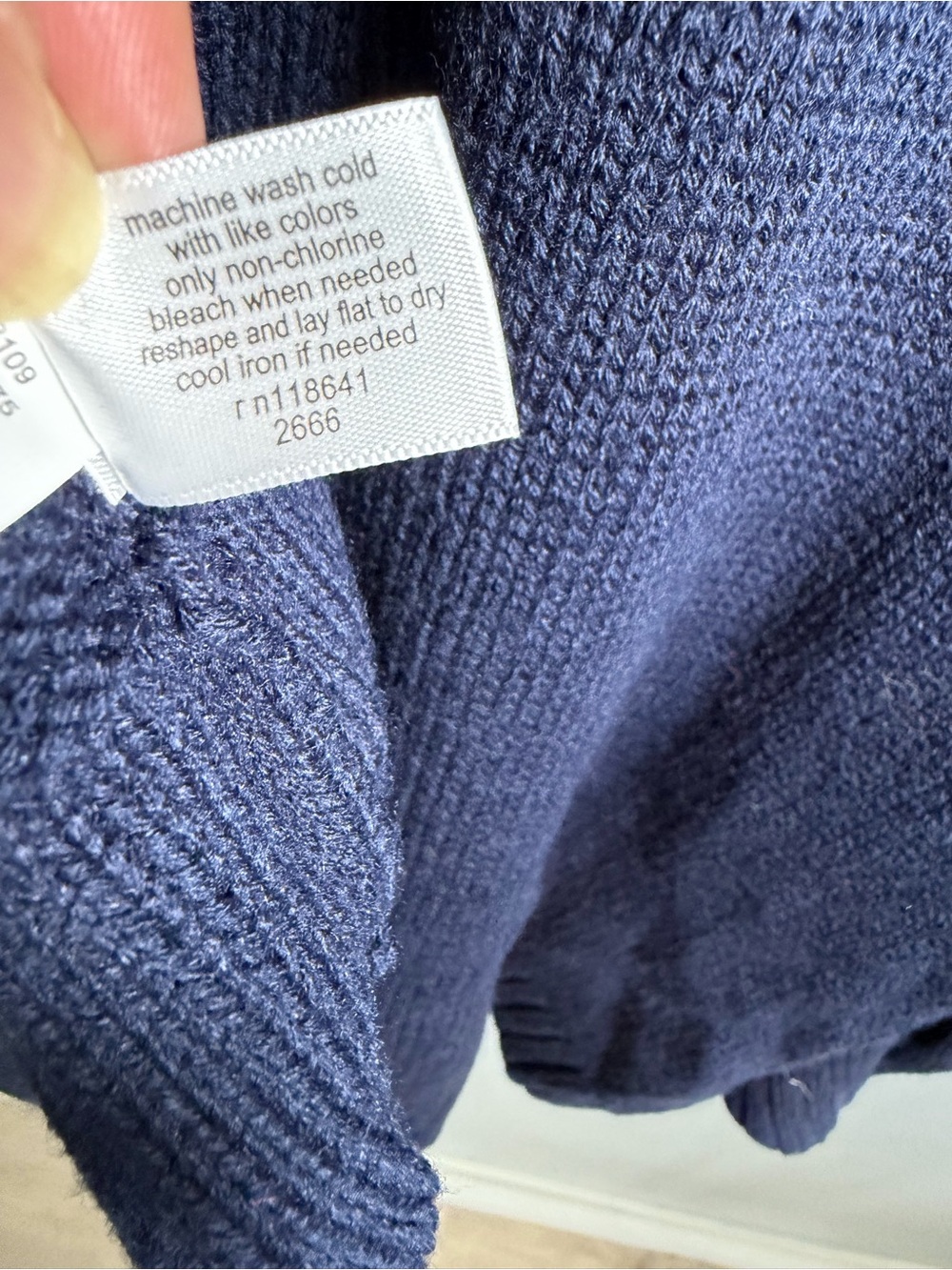 Lane Bryant Navy Open-Front Cardigan with Cream Floral Knit 18/20 New - Picture 4 of 9